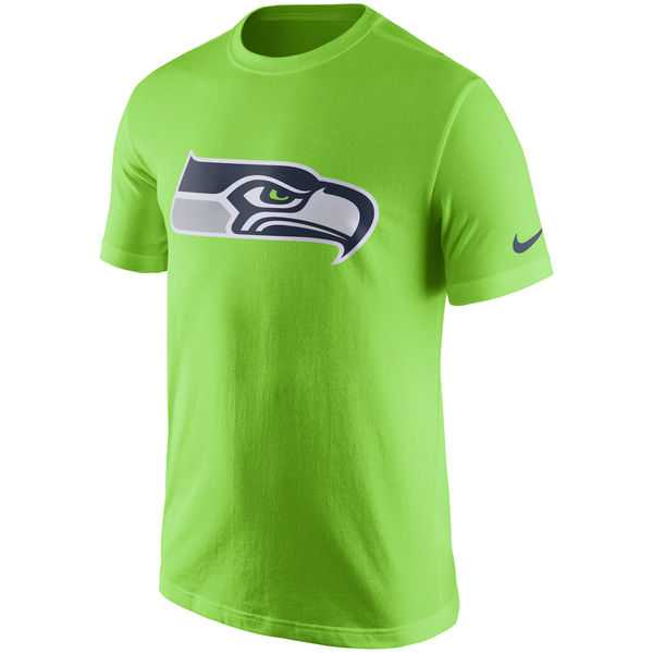 Men's Seattle Seahawks Nike Neon Green Essential Logo T-Shirt FengYun,We sell and wholesale Men's Seattle Seahawks Nike Neon Green Essential Logo T-Shirt FengYun on line form chian!
